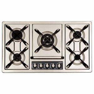 Parrilla de Gas Axcent Antonietta Novo de Empotrar 5 Quemadores Gris Claro