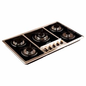 Parrilla de Gas Axcent Anastasia Novo de Empotrar 5 Quemadores Gris Claro