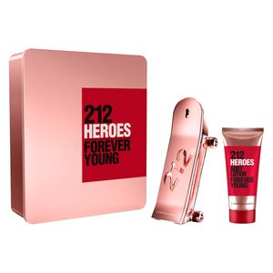 SET 212 HEROES FOR HER SET EDP 80ML+BL 100ML FEMENINO