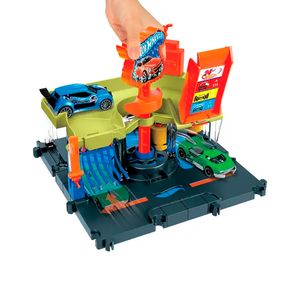 Autolavado de la Ciudad Hot Wheels City Mattel