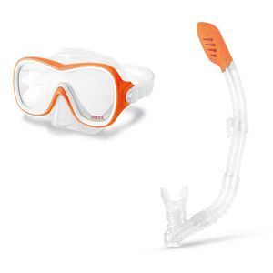 Juego de Visor y Tubo SNORKEL WAVE RIDER INFANTIL Intex Para Niños de 3 a 8 Años