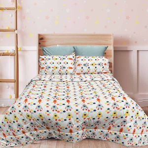 EDREDON CON SPACE CHIP MAT/QUEEN