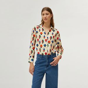 BLUSA CAMISERA CASUAL MANGA LARGA