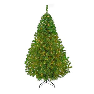 ÁRBOL DE NAVIDAD CANADIENSE CON LUCES VERDE # 7