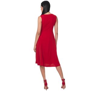 VESTIDO CASUAL MIDI SIN MANGA