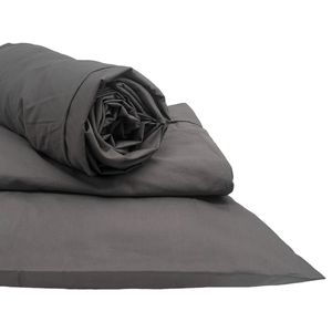 Juego De Sábanas Essens Queen Size Gris Oscuro