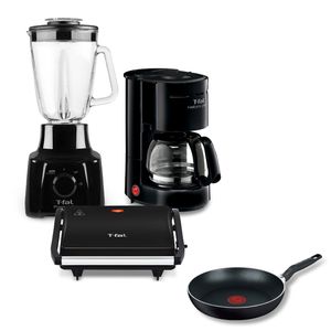 Combo Cocina T-Fal Negro 4 Piezas
