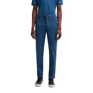 Pantalón Casual Recto Azul Fuerte Boss Para Caballero