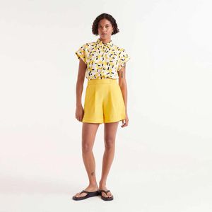 Blusa Camisera Casual Manga Corta