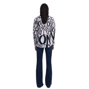 Camisa Desigual Lettering Manga Larga