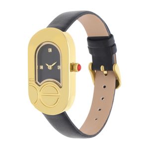 Reloj Cloe de Piel Modelo Oe2553-Bk Para Dama