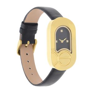 Reloj Cloe de Piel Modelo Oe2553-Bk Para Dama