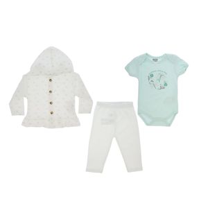 Conjunto Mays para Bebé Pantalón + Body + Chamarra