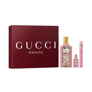 Set Gucci Flora Gardenia EDP + Miniatura + Travel Spray Dama