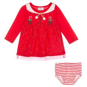 Conjunto Baby Optima Vestido Navideño