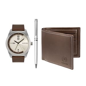 Paquete Reloj, Cartera Y Pluma Montescano Setm002P Para Caballero