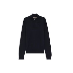 Suéter Cerrado Cuello Redondo 50543155 Azul Fuerte Boss Para Caballero