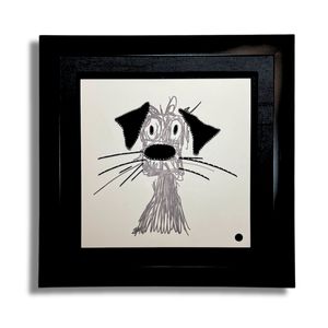 Cuadro Marmol Gallery Les Moustaches De Le Chein Medida 89X89cm