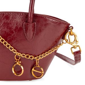Bolsa Satchel Cloe con Pouch Rojo