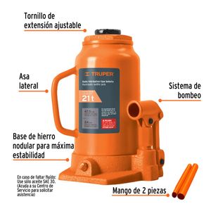 Gato Hidráulico De Botella De 21Ton Truper