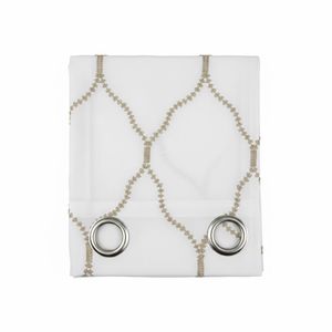 Cortina Mays Blackout 52X90" Blanco/Dorado 1 Panel