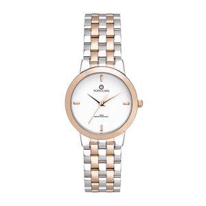 Reloj Dama Moda Acero Modelo Ttrgd3519 Color Combinado Marca Montescano