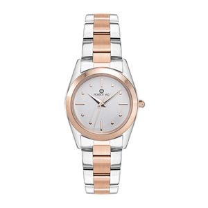 Reloj Dama Moda Acero Modelo Ttrgd3525 Color Combinado Marca Montescano