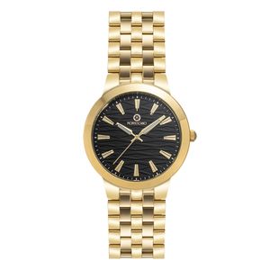 Reloj Caballero Moda Acero Modelo Tagc3519B Color Dorado Marca Montescano