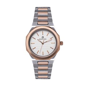 Reloj Dama Moda Acero Modelo Tasrd3520 Color Combinado Marca Montescano