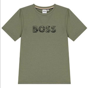 Playera Boss Manga Corta Logo Estampado para Niño