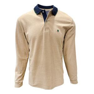 Playera Polo Manga Larga Beige
