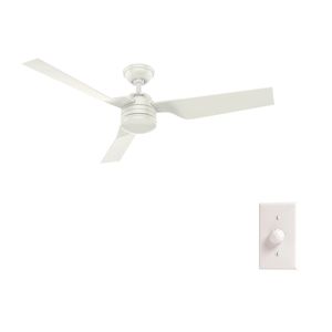 Ventilador De Techo Hunter Cabo Frío Para Exterior 52 Pulgadas Blanco