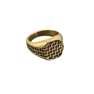Anillo Modelo Fcpa009-11 Color Dorado Marca Flat Capsa Talla 11