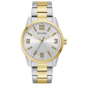 Reloj Caballero Moda Acero Modelo 98A316 Color Combinado Marca Bulova