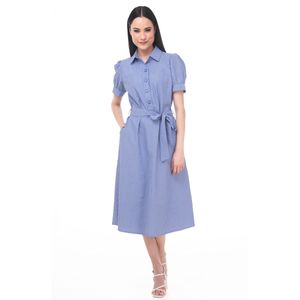 Vestido Sarah Bustani Midi con Cinta