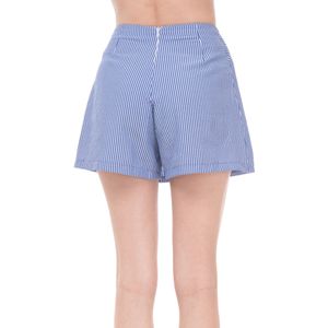 Falda Short Sarah Bustani Mini a Rayas con Botones