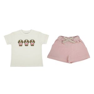 Conjunto Choys Short y Blusa Estampada para Niña