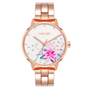 Reloj Dama Moda Acero Modelo Nw2460Flrg Color Oro Rosa Marca Nine West