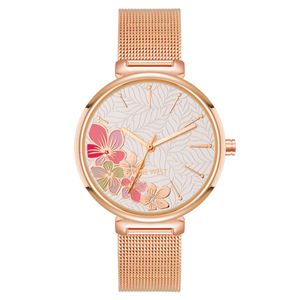 Reloj Dama Moda Acero Modelo Nw3000Flrg Marca Nine West