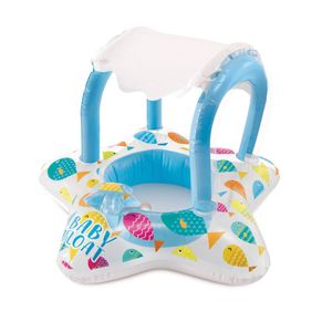 Flotador Inflable STAR FISH con Toldo 81 cm x 79 cm Para Bebés de 1 a 2 Años