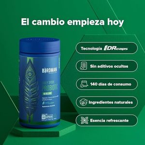 Suplemento Alimenticio Daily Spore Probiotic 10 Billion a Base de Probióticos Bacillus Subtilis e Inulina de Agave Birdman 140 Cápsulas