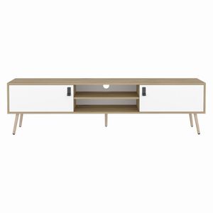 Rack Armable Para Tv 180 Huna Blanco